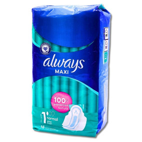ALWAYS MAXI NORMAL 1 SANITARY PADS x 16