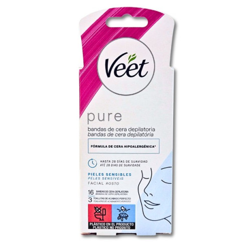 VEET WAX STRIPS FACE x16