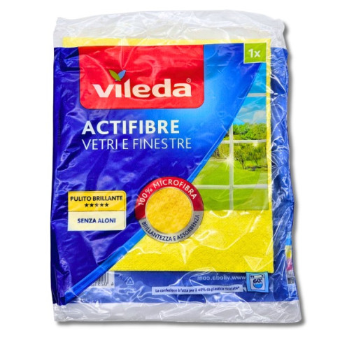 VILEDA ACTIFIBRE CLOTH FOR GLASS