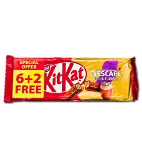 NESTLE KIT KAT 2 FINGERS 6+2 FREE MOCHA