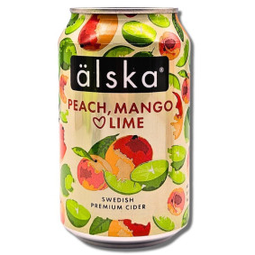 ALSKA CIDER PEACH MANGO & LIME 330ml
