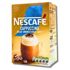 NESCAFE CAPPUCCINO DECAFF UNSWEETNED 15gr X 7
