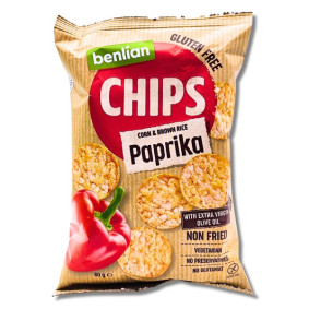 BENLIAN CORN & RICE CHIPS PAPRIKA 60gr