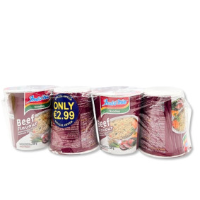 INDOMIE CUP NOODLES BEEF X 4  @2.99