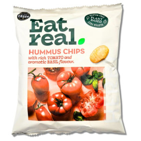 EAT REAL HUMMUS CHIPS TOMATO & BASIL 45gr