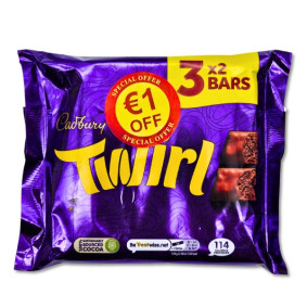 CADBURY TWIRL 43gr X3 €1 OFF