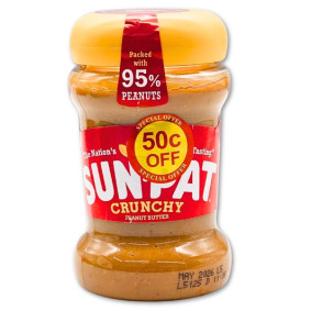 SUN PAT PEANUT BUTTER CRUNCH 300gr50c OFF