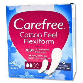 CAREFREE PANTIE LINERS FLEXIFORM X 56