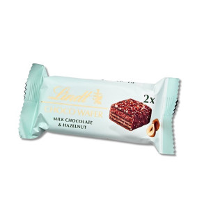 LINDT CHOCO WAFER & HAZELNUT 30gr