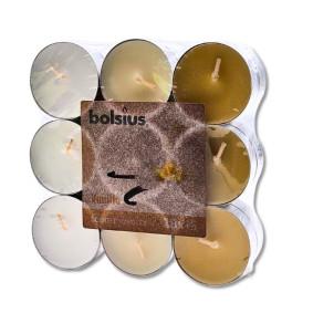 BOLSIUS TEALIGHT CANDLES VANILLA X18