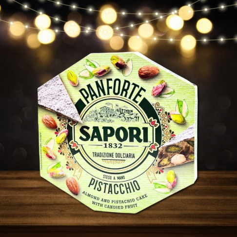 SAPORI PANFORTE CAKE WITH ALMONDS & PISTACCHIOS 280gr