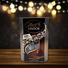 LINDT LINDOR DARK CHOCOLATE PRALINES 200gr