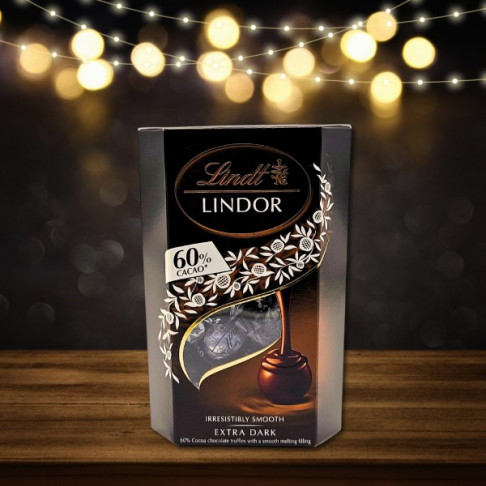 LINDT LINDOR DARK CHOCOLATE PRALINES 200gr