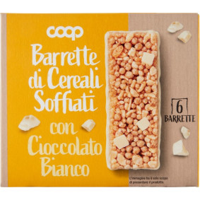 COOP CEREAL BAR WHITE CHOCOLATE  21gr X6