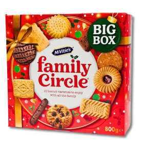 McVITIE`S FAMILY CIRCLE ASSORTED BISCUITS 800g