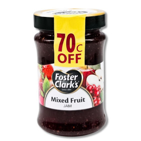 FOSTER CLARK`S JAM MIXED FRUIT JAM 450g 70c OFF