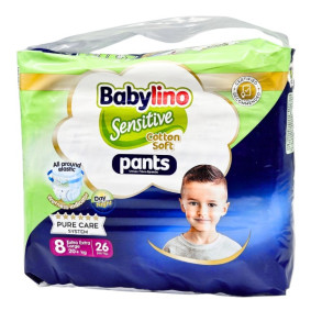 BABYLINO SENSITIVE PANTS UNISEX  No8 15 - 25 kg X 26