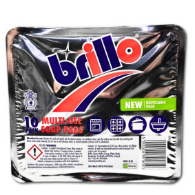 BRILLO MULTI USE SOAP PADS  X 10