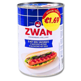 ZWAN PORK HOT DOG SAUSAGES 400gr@ 1.69