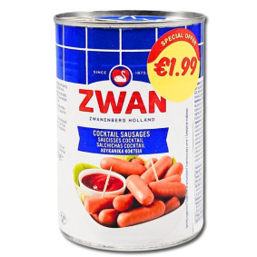 ZWAN COCKTAIL SAUSAGES 400gr@ 1.99