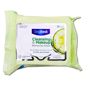 DEEP FRESH MAKEUP REMOVING WIPES X25