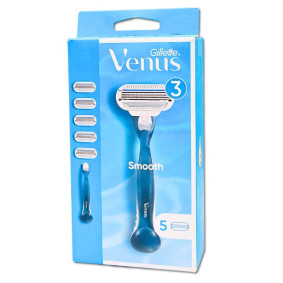 GILLETTE VENUS SMOOTH RAZOR + REFILLS