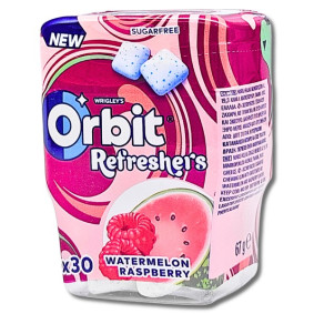 ORBIT REFRESHERS SUGAR FREE CHEWING GUM W/MELON RASBERRY X 30