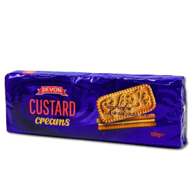 DEVON BISCUITS CUSTARD CREAMS 150gr