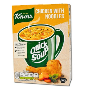 KNORR QUICK SOUP CHICKEN WITH NOODLES 36gr