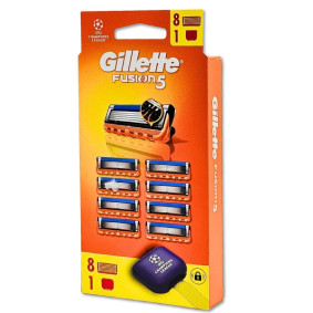 GILLETTE FUSION 5 CARTRIDGES X 8