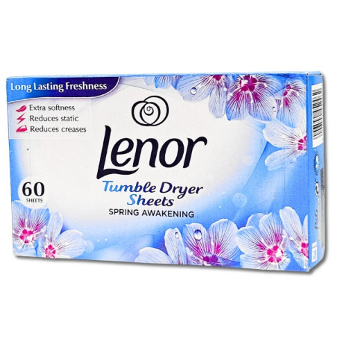 LENOR TUMBLE DRYER SHEETS SPRING X 60