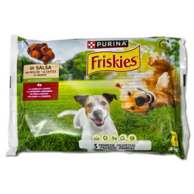 PURINA FRISKIES POUCH MEAT IN GRAVY 85gr X4