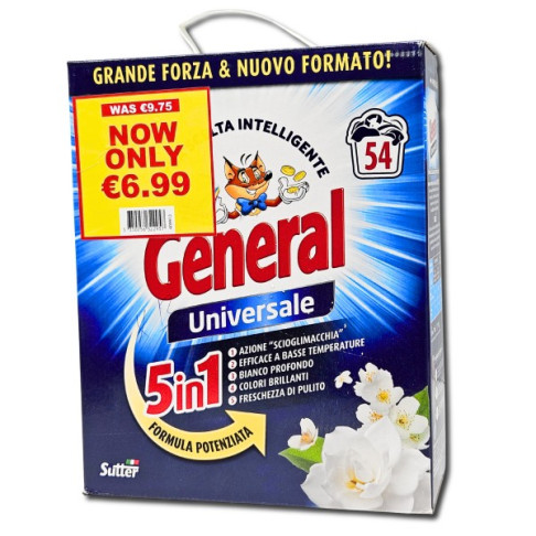GENERAL LAUNDRY POWDER 54w 2.97kg @ 6.99