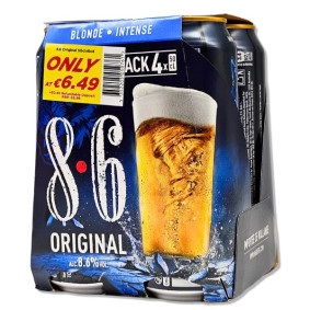 BAVARIA 8.6 INTENSE BLOND BEER 500ml X 4 @6.49 BAVARIA 8.6 INTENSE BLOND BEER 500ml X 4 @6.49