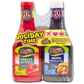 MAYOR KETCHUP & BROWN SAUCE 500ml