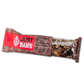 JUST BARS ALMOND APPLE CINNAMON & SULTANA 40gr