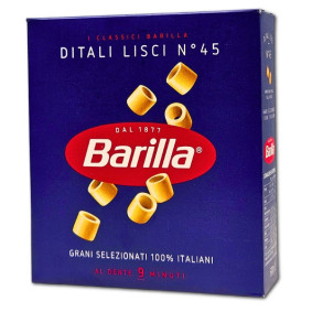 BARILLA PASTA DITALI LISCI No45 500gr