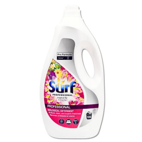 SURF LAUNDRY LIQUID DETERGENT TROPICAL LILY 100w 5ltrs