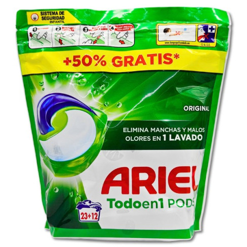 ARIEL ALL IN 1 LAUNDRY PODS ORIGINAL 35W