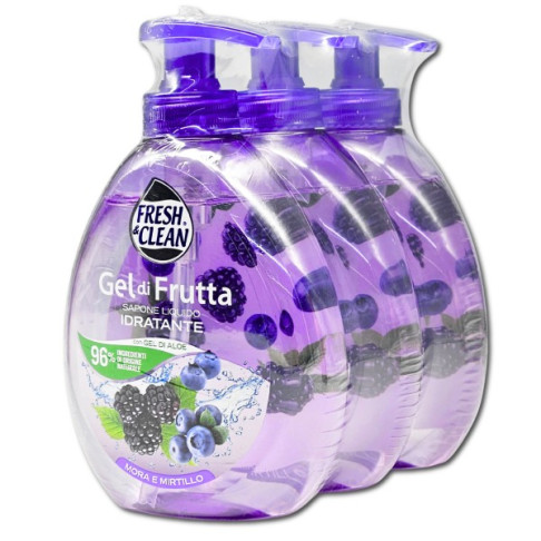 FRESH & CLEAN HAND LIQUID SOAP MORA 300ml x3