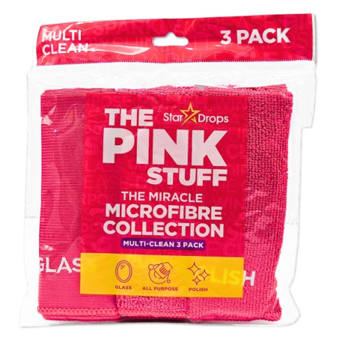 THE PINK STUFF MICROFIBRE COLLECTION X3