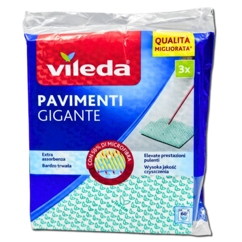 VILEDA FLOOR CLOTH GREEN X3