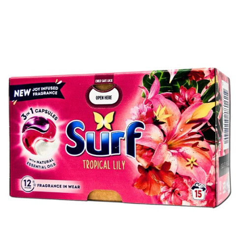 SURF LAUNDRY PODS TROPICAL LILY X15