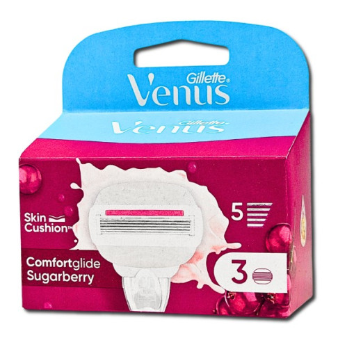 GILLETTE VENUS REFILL BLADES COMFORTGLIDE BERRY SCENT X 3