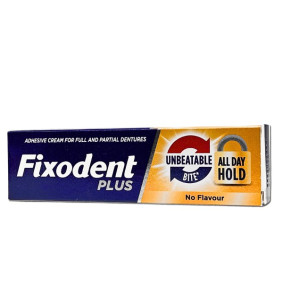 FIXODENT PLUS DENTURE ADHESIVE CREAM UNBEATABLE BITE 40gr