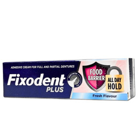 FIXODENT PLUS DENTURE ADHESIVE CREAM FOOD BERRIER FRESH 40gr
