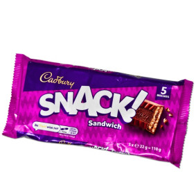 CADBURY SNACK CHOCOLATE BISCUIT 22gr x 5