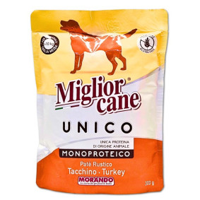 MIGLIOR CANE UNICO DOG FOOD TURKEY  POUCH 300 GR