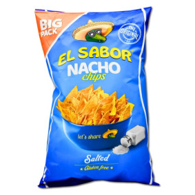 EL SABOR NACHO CHIPS SALTED 180gr50c OFF EL SABOR NACHO CHIPS SALTED 180gr50c OFF