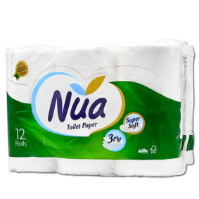 NUA TOILET PAPER 3 PLY X 12